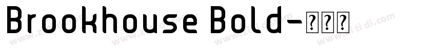 Brookhouse Bold字体转换